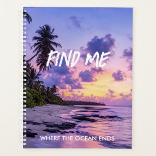 Agenda Paraíso Tropical da Ilha de FindMe Personalizado