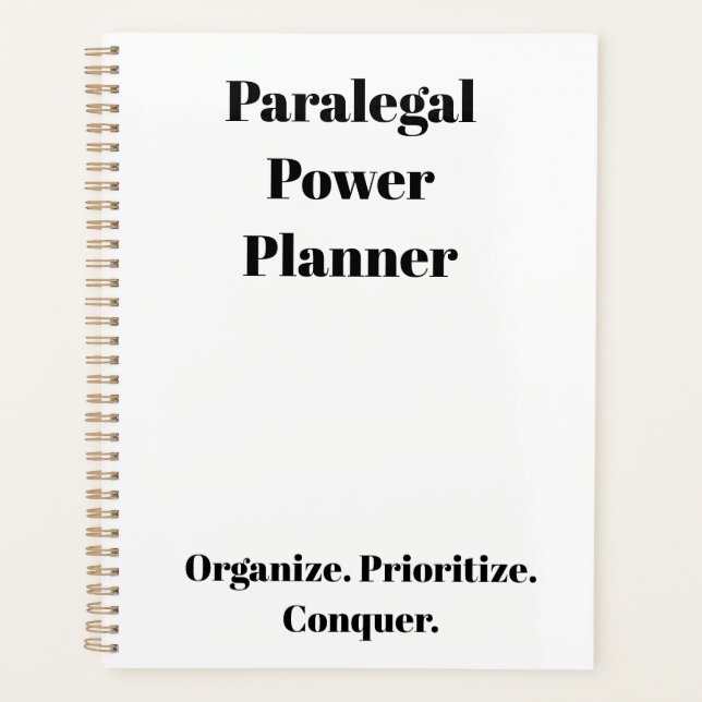 Agenda Paralegal Planner (Frente)