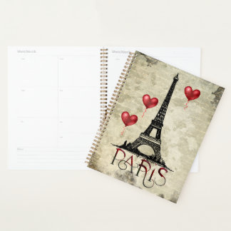 Agenda Paris, Torre Eiffel e Script de Balões de Coração
