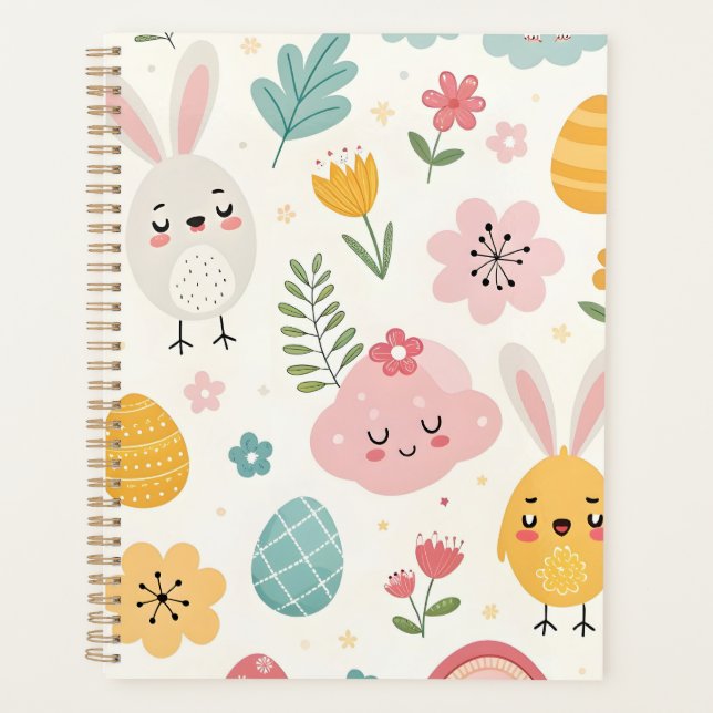Agenda Páscoa Bunny Pattern (Frente)