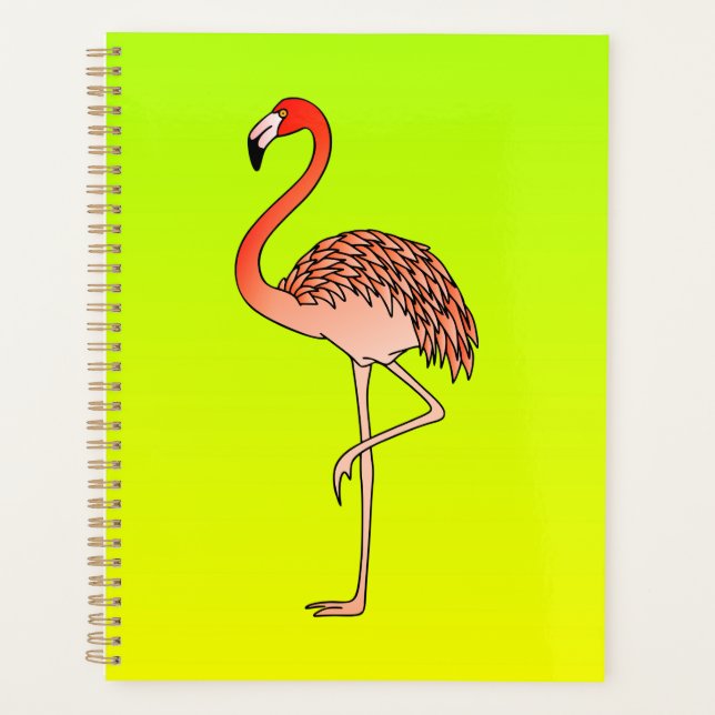 Agenda Pássaro Flamingo rosa- 57667 (Frente)