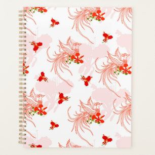 Agenda Pássaro Phoenix E Flor Phoenix Sem Olho