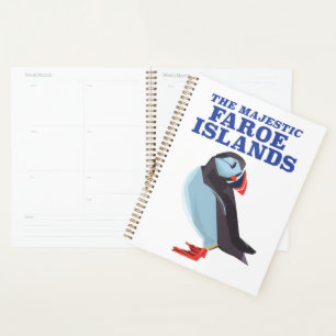 Agenda Pássaro Puffin das Ilhas Faroé