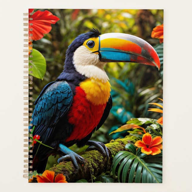 Agenda Pássaro tucano colorido (Frente)