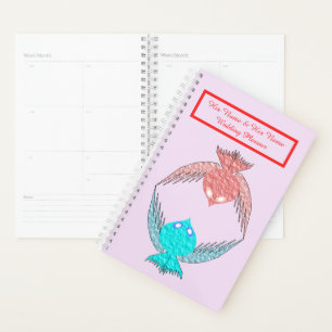 Agenda Pássaros de Amor, Cor-de-Rosa e Azul, são Personal