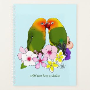 Agenda Pássaros do Amor Flores Tropicais