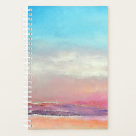 Agenda Pastas Sunset de Aquarelas de Praia