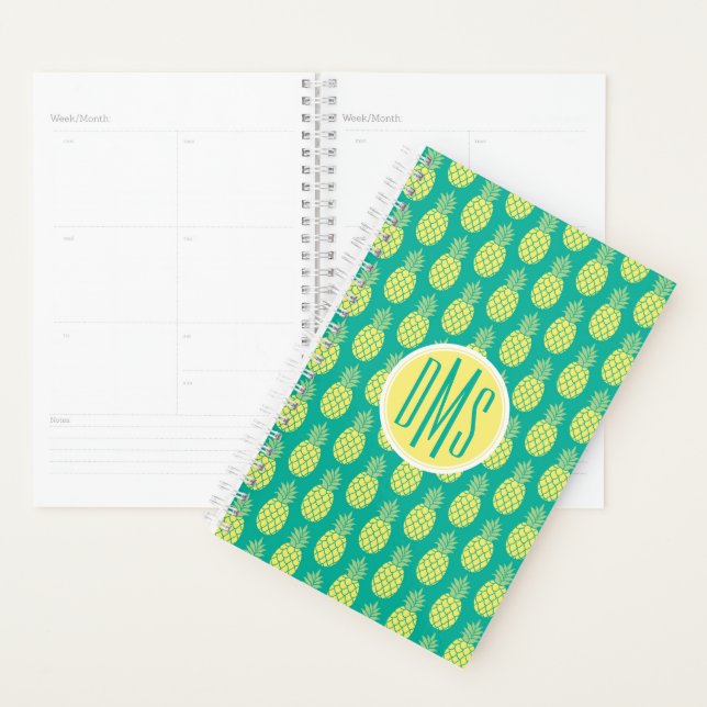 Agenda Pastel-Anananás | Monograma (Exibição)