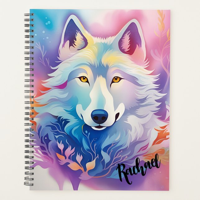 Agenda Pastel Artsy Wolf (Frente)