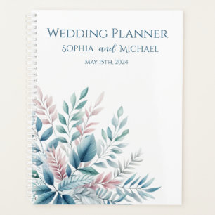 Agenda Pastel Botanical Wedding Planner