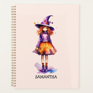 Agenda Pastel Cute Witch Girl - Halloween Aestética (2)