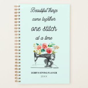 Agenda Pastel de cotas de cotas da máquina de costura pre