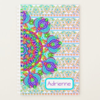 Agenda Pastel Embroidere Belamente Boho Name Planner