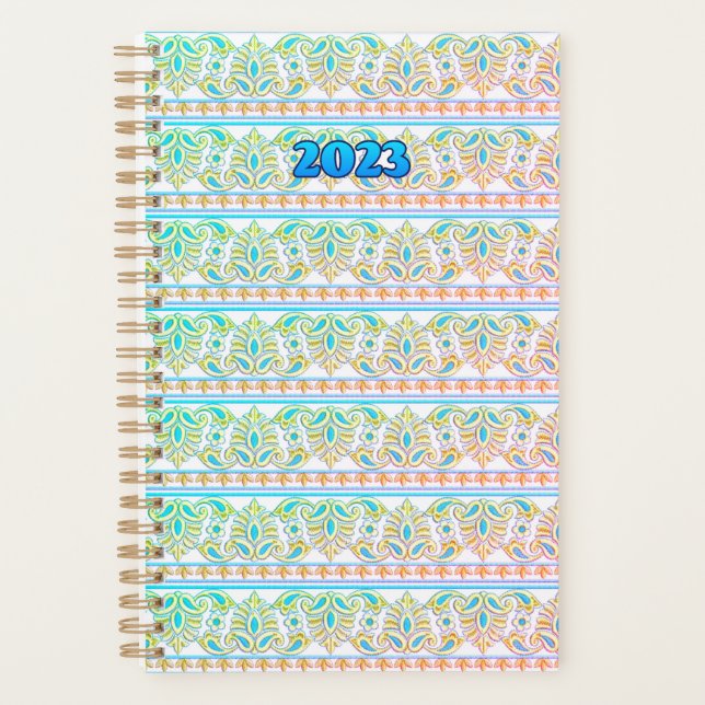 Agenda Pastel Embroidery Beltily Boho 2023 Planner (Frente)