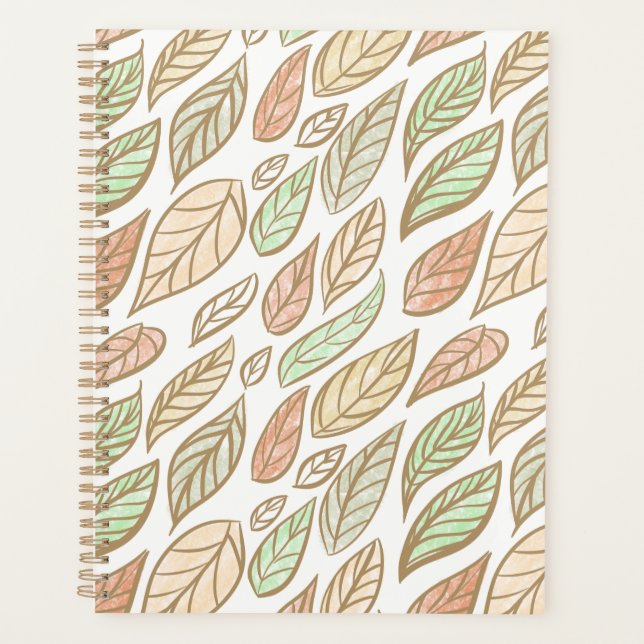 Agenda Pastel Leaf Drift Planner (Frente)
