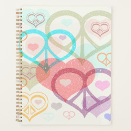 Agenda Pastel Peace & Love Planner