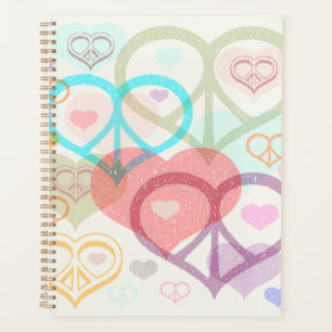 Agenda Pastel Peace & Love Planner