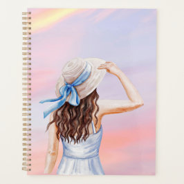 Agenda Pastel Whimsical Woman Digital Art