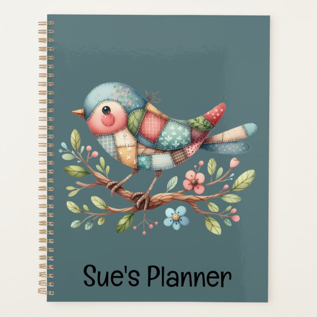 Agenda Patchwork Songbird on Blooming Branch (Frente)