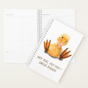 Agenda Pato Amarelo Engraçado Reproduzindo Piscar os olh