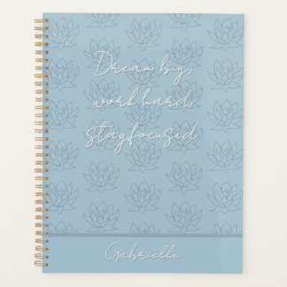 Agenda Pato Elegante Ovo Floral Azul Sonho Grande