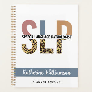 Agenda Patologista Leopard de Discurso SLP Personalizado
