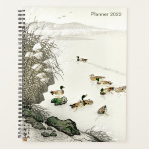 Agenda Patos-reais japoneses na água por Ohara Koson