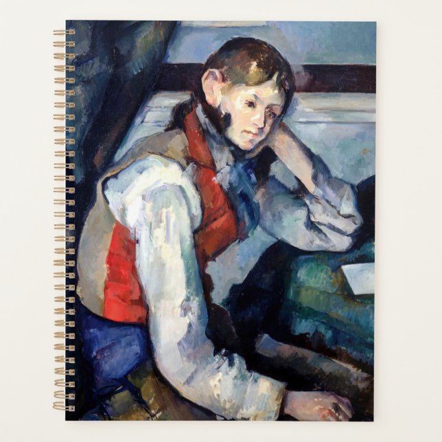 Agenda Paul Cezanne - Menino no Colete Vermelho (Frente)
