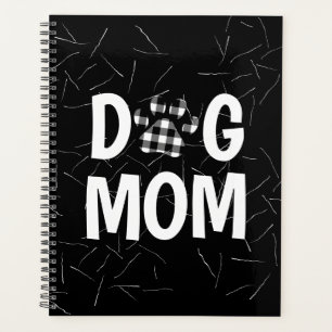 Agenda Pawprint do cão xadrez com pelo
