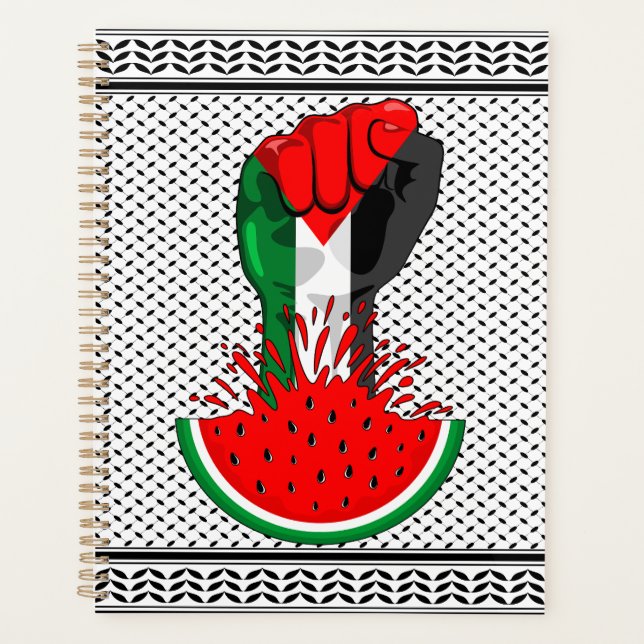 Agenda Pé de resistência da Palestina em Watermelon (Frente)