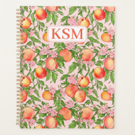 Agenda Peach Blossom Monograma Planner