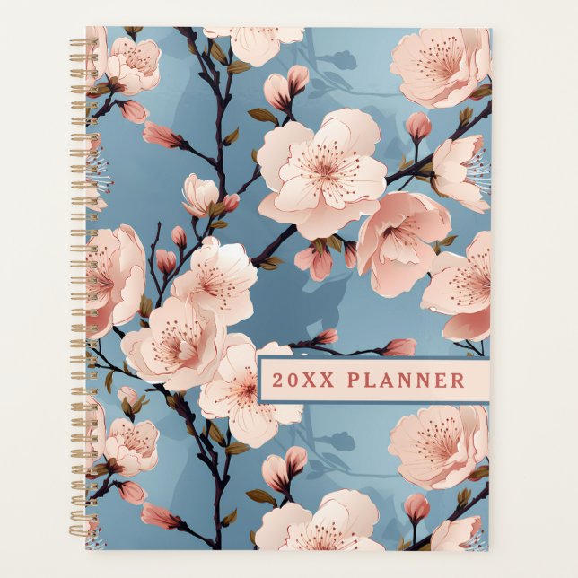 Agenda Peach Blossoms Floral Planner (Frente)