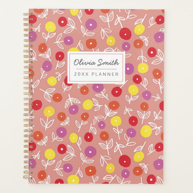 Agenda Peach Botânica Floral 2024 (Frente)