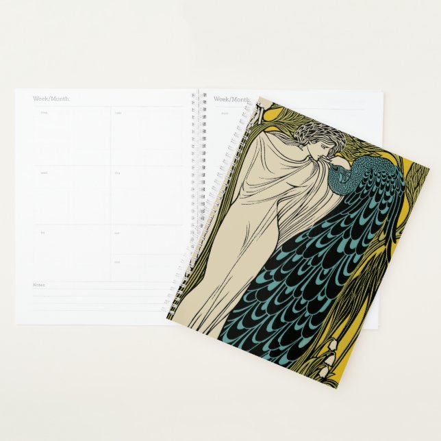 Agenda Peacock Fine Art Bird Nouveau (Exibição)