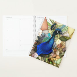 Agenda Peacock Mosaico Planner Colorido