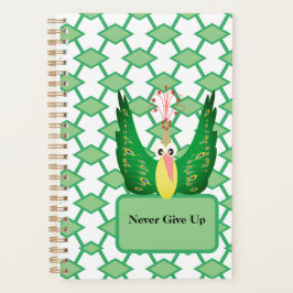 Agenda Peacock Nunca Desiste da Geometria Verde