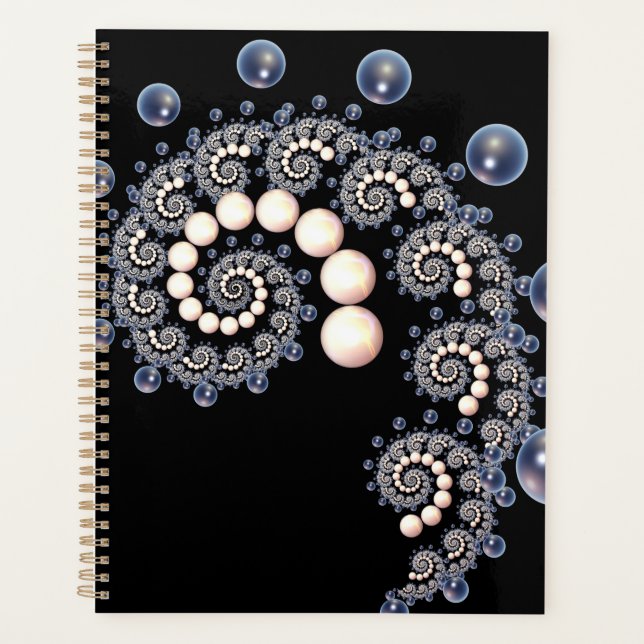Agenda Pearl de Ivory e Azul (Frente)