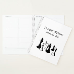 Agenda Peças de Xadrez Arte Vintage #2