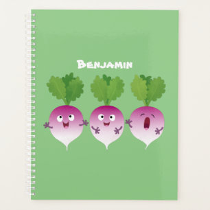 Agenda Pedra de desenho animada de verduras e legumes