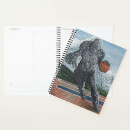 Agenda Pedra Golem Jogando Basquete Fantasia