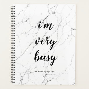 Agenda Pedra Marble Moderna "Estou muito ocupada" Persona