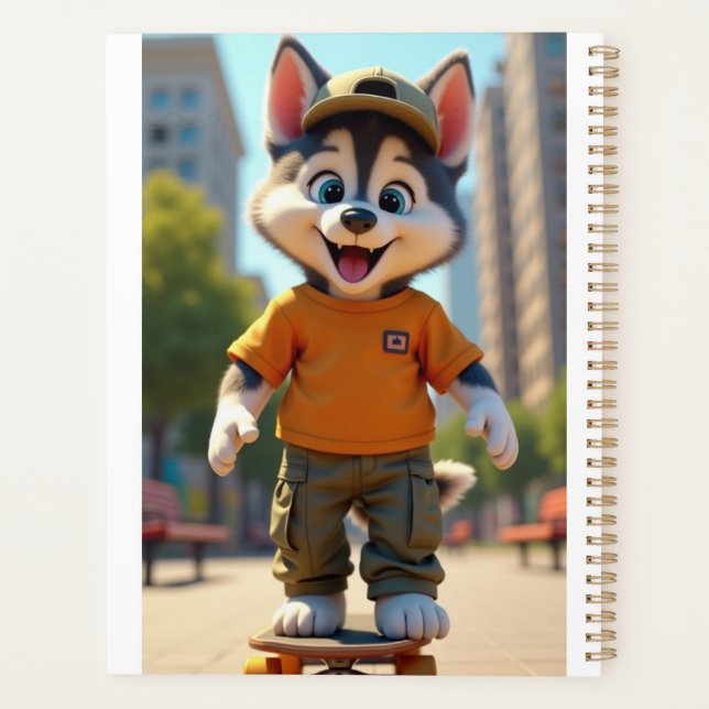 Agenda Peixe e Swagger™ Cute Inspirado - Estilo (Verso)