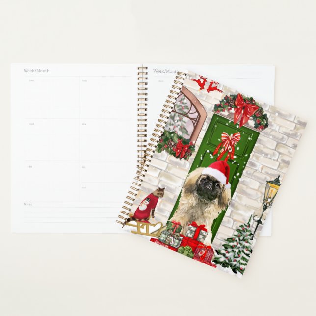 Agenda Pekingese Dog Christmas Gift Bag (Exibição)