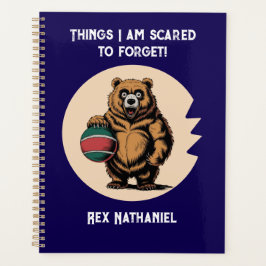 Agenda Pensamentos tesouros — Assustados em Esquecer o Pl