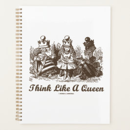 Agenda Pense Como Uma Rainha Wonderland Conselho Alice Hu