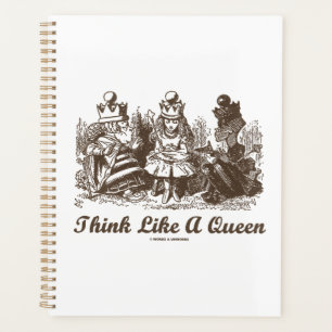 Agenda Pense Como Uma Rainha Wonderland Conselho Alice Hu