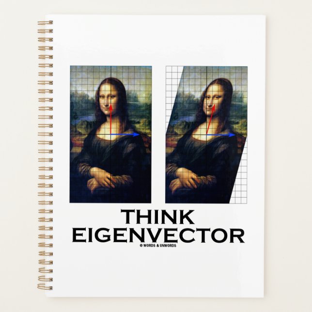 Agenda Pense no Eigenvetor Math Advice Mona Lisa Restaura (Frente)