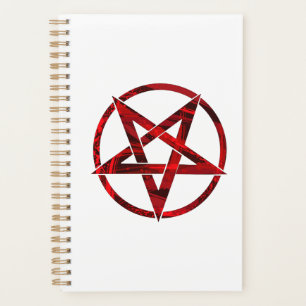 Agenda Pentagrama do Diabo Vermelho