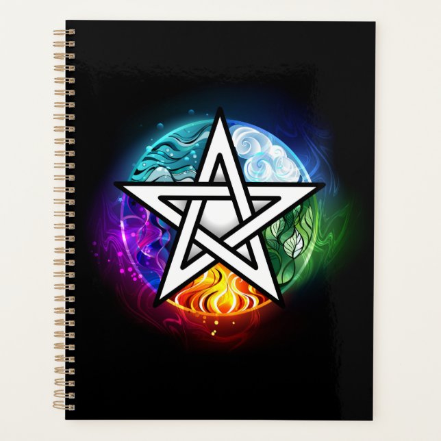 Agenda Pentagrama do Wiccan (Frente)