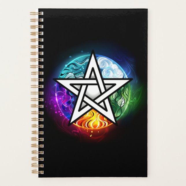 Agenda Pentagrama do Wiccan (Frente)